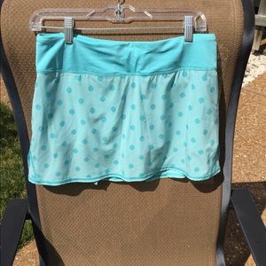 COPY - Lululemon blue polka dot Pace Setter Skirt…